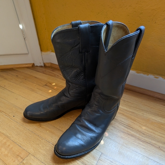 Grey Men's Justin Roper Western Boot - Picture 6 of 7